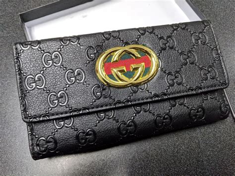 gucci wallet womens leather|Gucci authentic wallet.